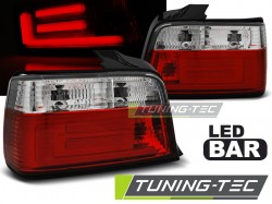 LED BAR TAIL LIGHTS RED WHIE fits BMW E36 12.90-08.99 SEDAN