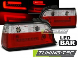 LED BAR TAIL LIGHTS RED WHIE fits BMW E36 12.90-08.99 C/C