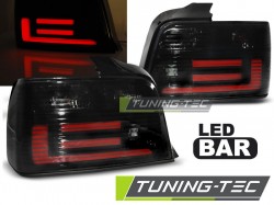 LED BAR TAIL LIGHTS SMOKE fits BMW E36 12.90-08.99 SEDAN
