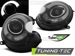 HEADLIGHTS TUBE LIGHT BLACK fits BMW MINI (COOPER) 06-14