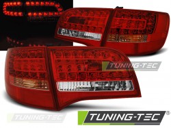 LED TAIL LIGHTS RED WHITE fits AUDI A6 C6 05-08 AVANT