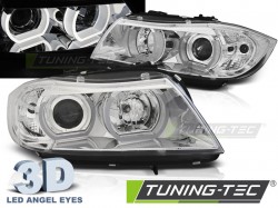 HEADLIGHTS U-LED LIGHT 3D CHROME fits BMW E90/E91 03.05-08.08