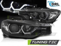 HEADLIGHTS ANGEL EYES LED DRL BLACK fits BMW F30/F31 10.11 - 05.15