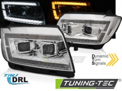 HEADLIGHTS TUBE LIGHT CHROME DRL SEQ fits VW CRAFTER II 2017- 