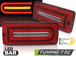 LED BAR TAIL LIGHTS RED WHITE fits MERCEDES W463 G-CLASS 90-18