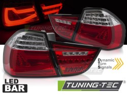 LED BAR TAIL LIGHTS RED WHITE SEQ fits BMW E90 09-11