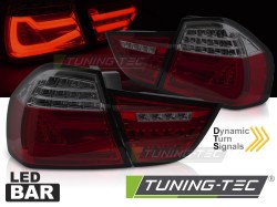 LED BAR TAIL LIGHTS RED SMOKE SEQ fits BMW E90 09-11