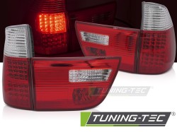 LED TAIL LIGHTS RED WHITE fits BMW X5 E53 09.99-10.03