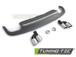 DIFFUSOR TWIN OUTLET SILVER SPORT S STYLE fits AUDI A5 8T 8F 11-16