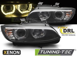 XENON HEADLIGHTS YELLOW LED BLACK DRL fits BMW E92 / E93 06-10