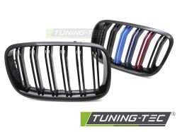 GRILLE SPORT GLOSSY BLACK TRI-COLOUR DOUBLE BAR fits BMW X5 E70 07-13 / X6 E71 08-14 